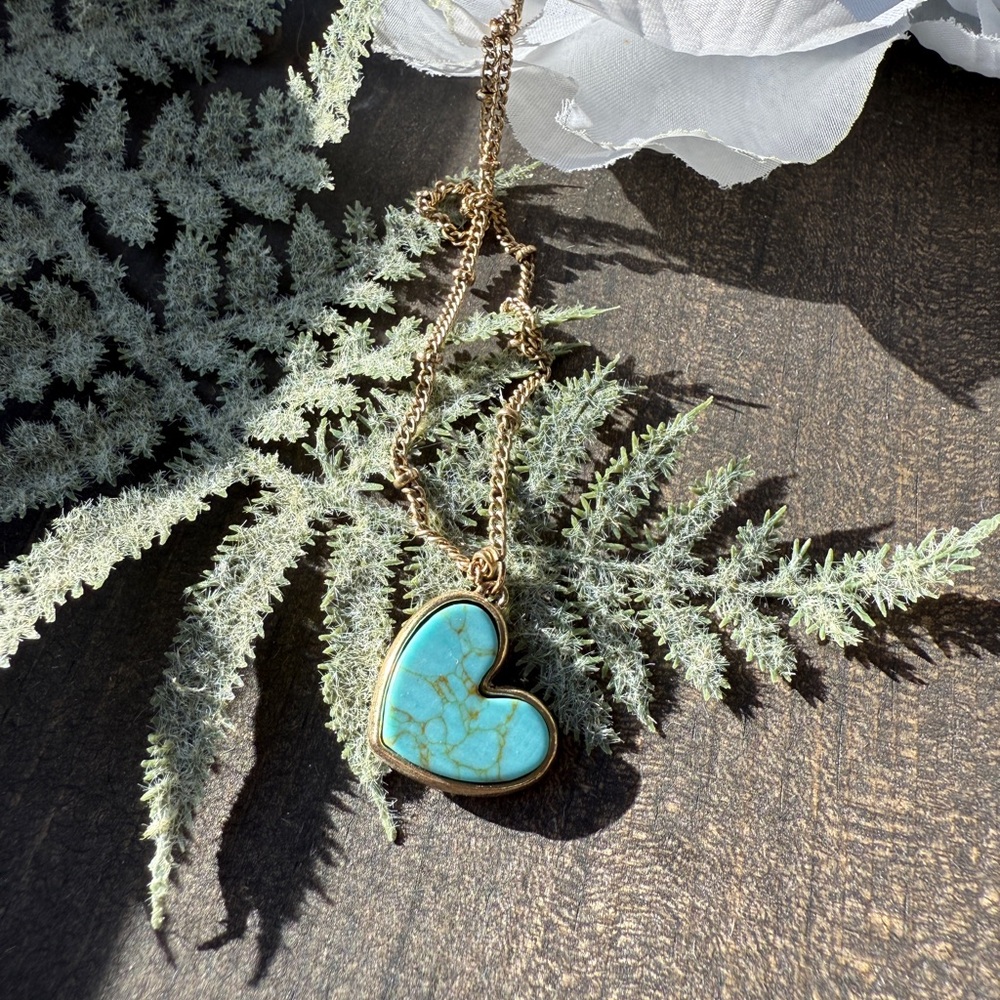 Turquoise Heart Necklace